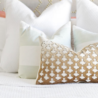 Nailhead + Linen Headboard Sneak Peek + BHG 2015 Blogger Awards